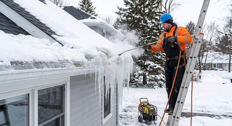 Roof Ice Dam Removal in Columbia, MO